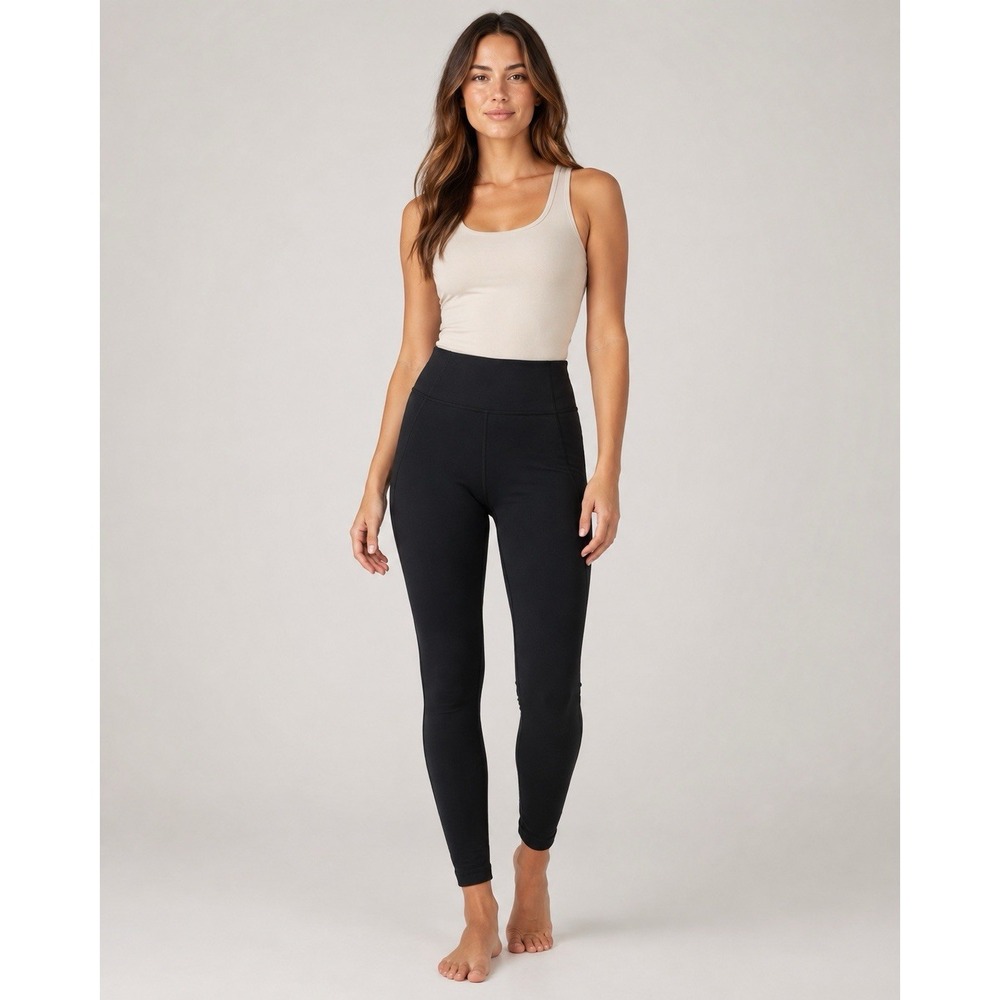 Allbirds Black High Rise Leggings S Tencel Merino Wool Activewear